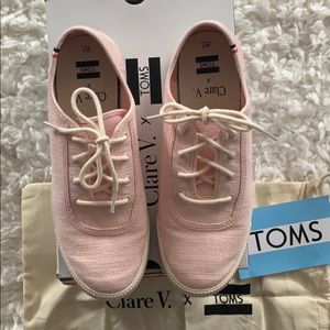 Clare V x TOMS Carmel Canvas Sneakers